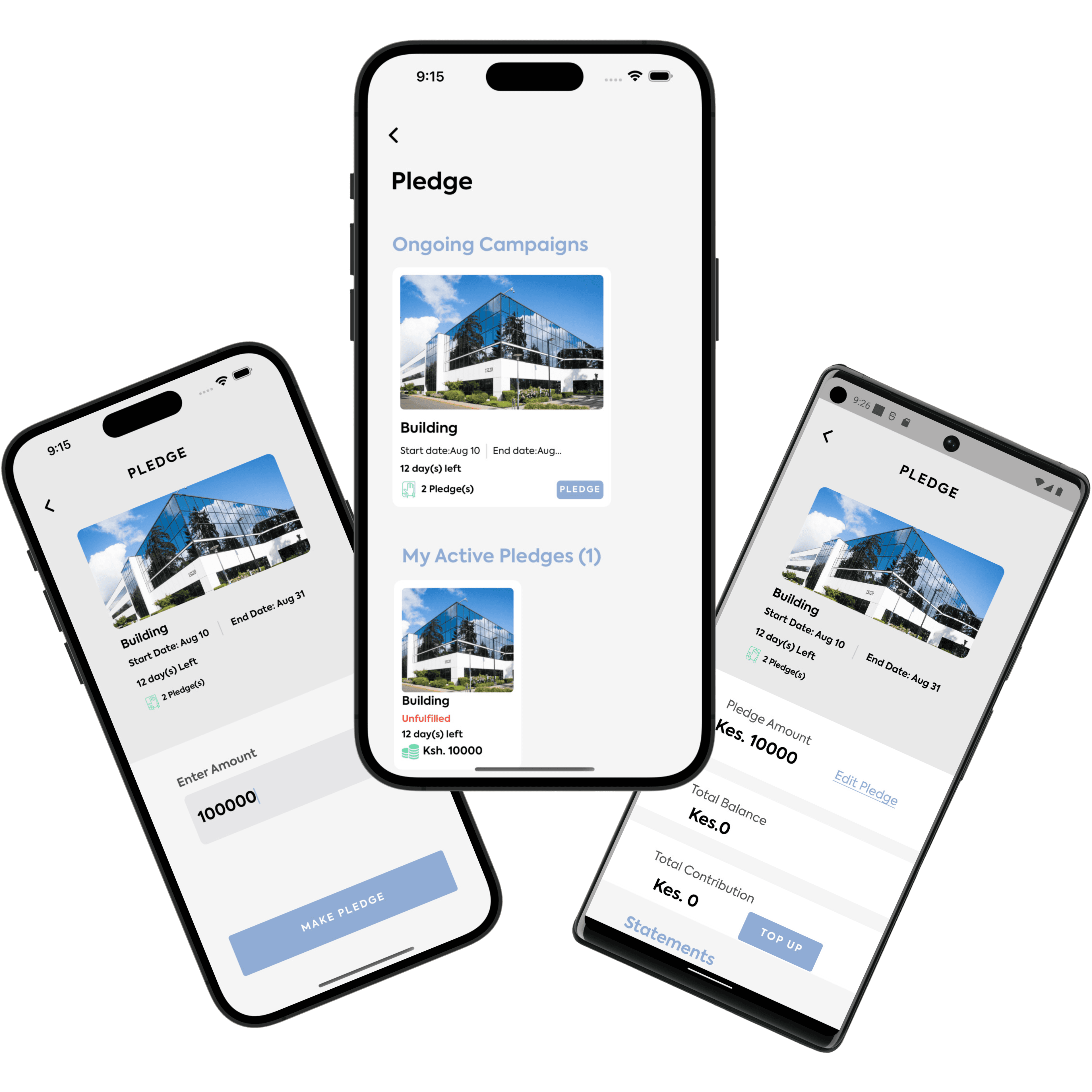 Pledging on Jumuisha app